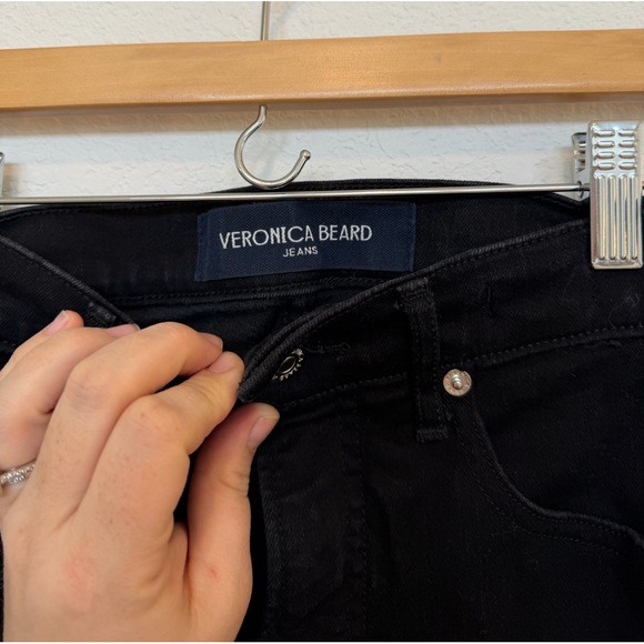 Veronica Beard Debbie Ankle Skinny High Rise Jean in Onyx Black Size 27 - Picture 5 of 7